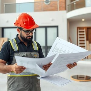 مقاول مساح بالكويت يقوم بتقدير تكلفة مشروع محارة لمنزل