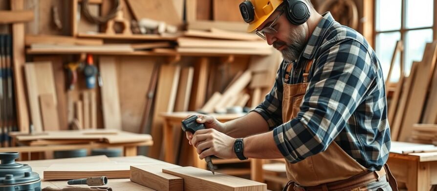 مقاول نجارة الكويت يعمل على تصميم أثاث خشبي مخصص