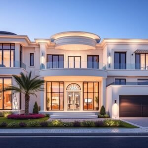 منزل فاخر مكتمل البناء في الكويت يعكس نجاح مشروع بناء منازل بالكويت