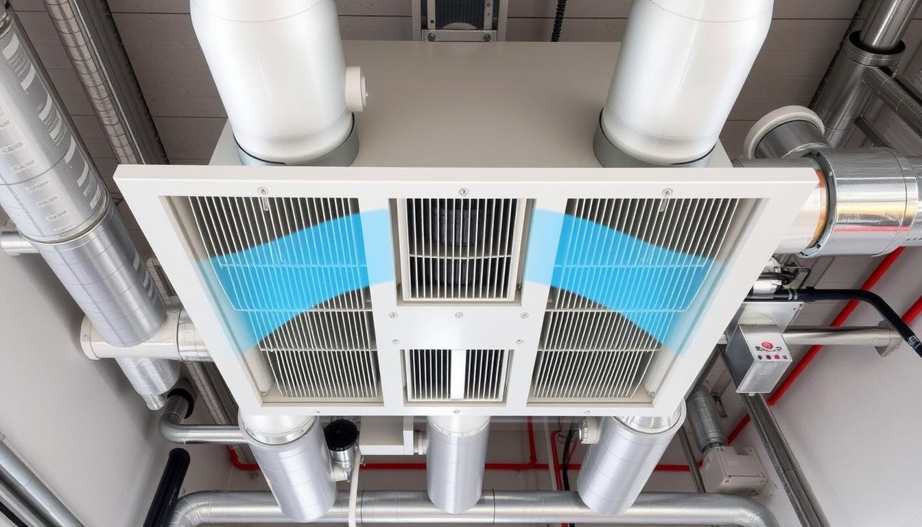 نظام تهوية مركزية يعمل بكفاءة عالية بعد صيانته من قبل افضل فنى تهوية