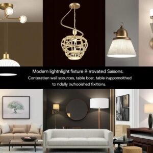 وحدات إضاءة عصرية تناسب الصالونات المجددة في تجديد صالونات المنازل