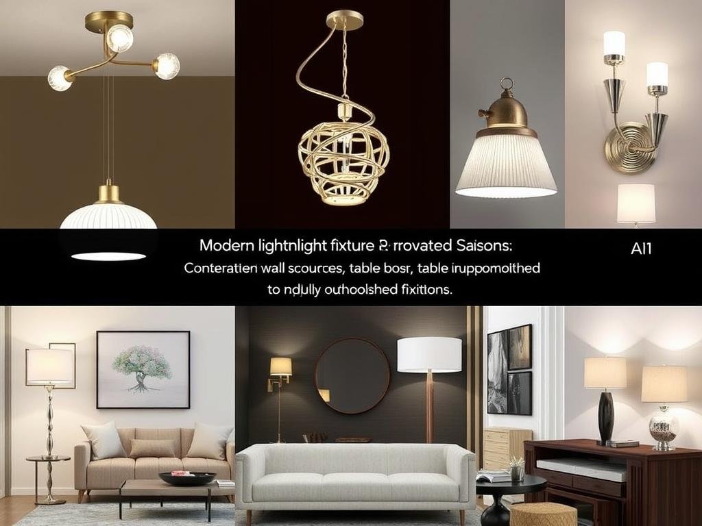 وحدات إضاءة عصرية تناسب الصالونات المجددة في تجديد صالونات المنازل