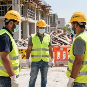 إجراءات السلامة المتبعة في مواقع تكسير وهدم المباني