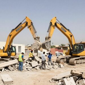 خدمات تكسير وهدم متنوعة تقدمها شركة عرب مقاولات