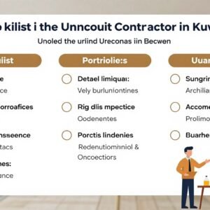 قائمة تحقق لاختيار مقاول عام الكويت المناسب