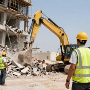 أعمال هدم وتكسير احترافية بمعدات حديثة أعمال هدم وتكسير احترافية بمعدات حديثة
