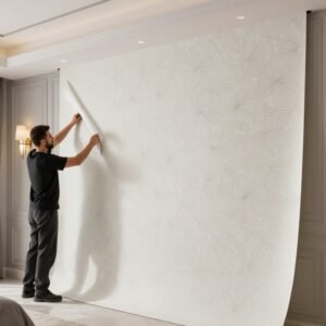 تركيب ورق الحائط الفاخر في منزل بالكويت تركيب ورق الحائط الفاخر في منزل بالكويت