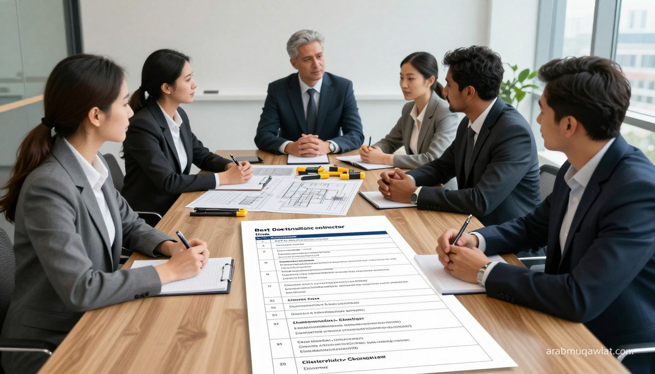 معايير اختيار شركة مقاولات بناء