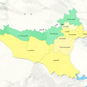 خريطة توضح مناطق الخدمة في الكويت خريطة توضح مناطق الخدمة في الكويت