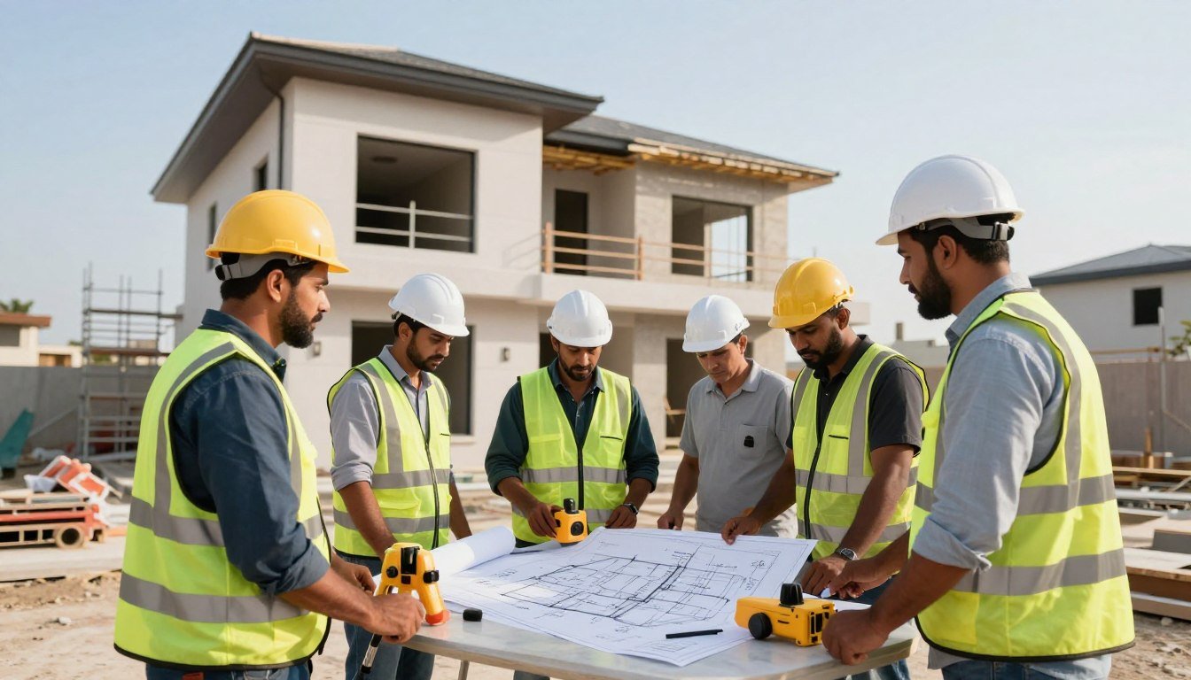 تصميم وتنفيذ مشاريع البناء