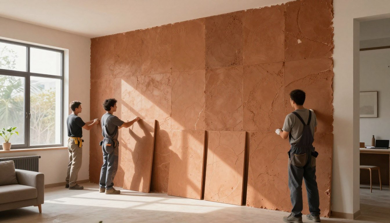 تركيب الواح طينية داخلية