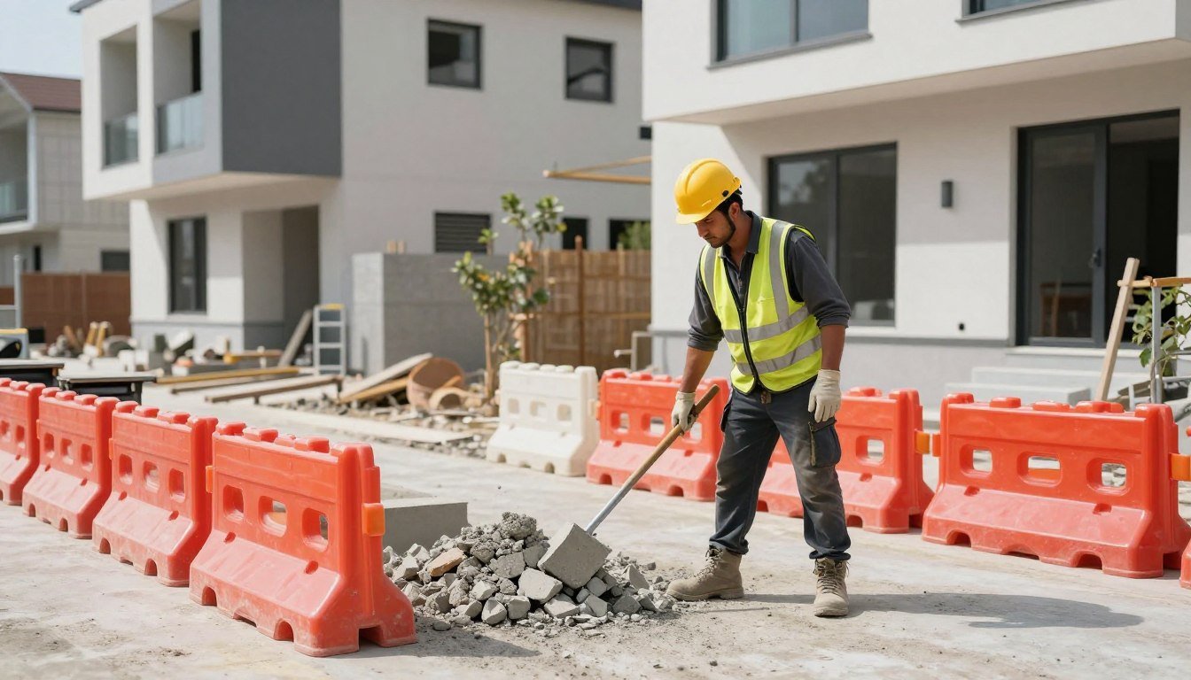 مقاول تكسير الكويت أثناء تجهيز موقع هدم